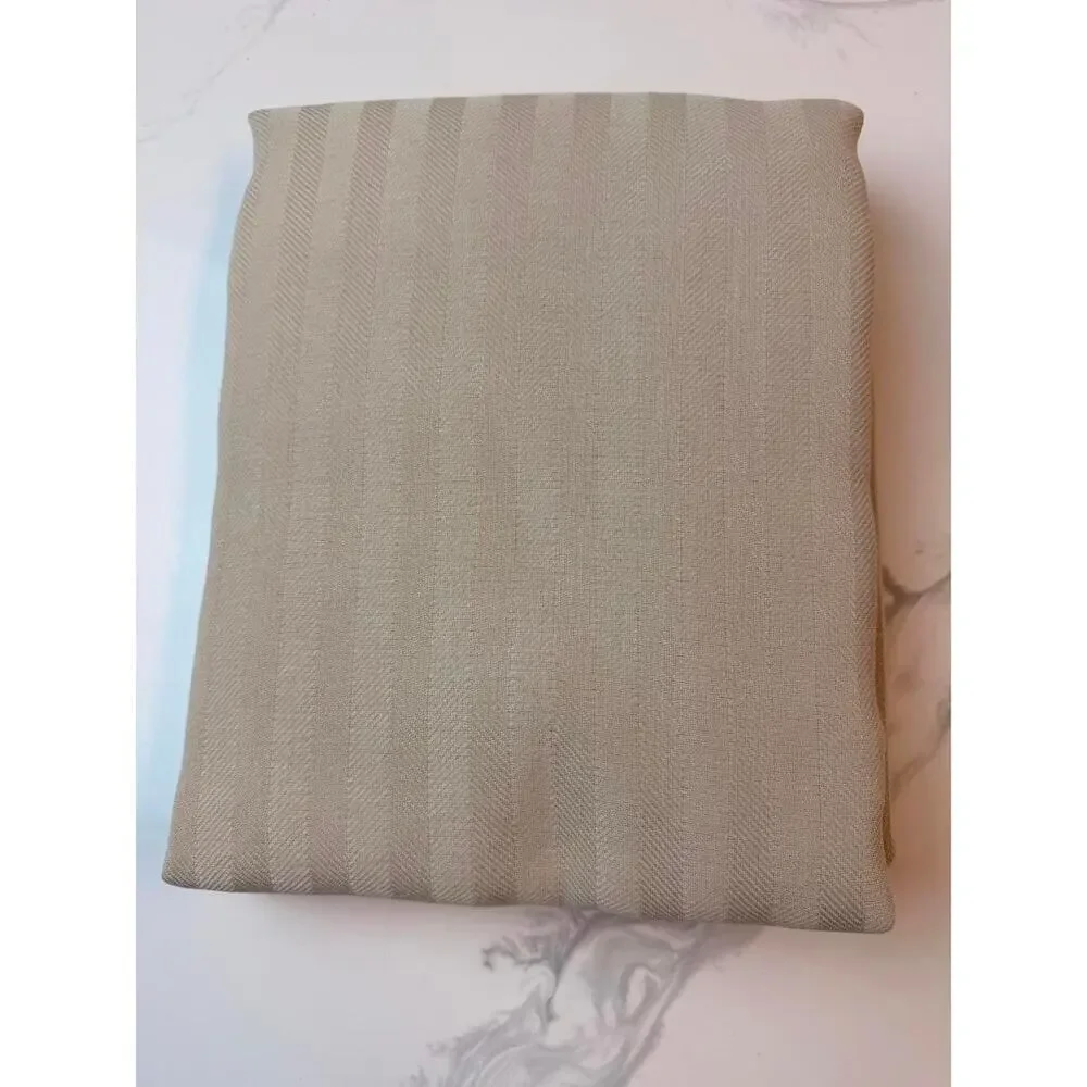 Room Essentials Extra Long Herringbone Shower Curtain Tan 72x84 NWT